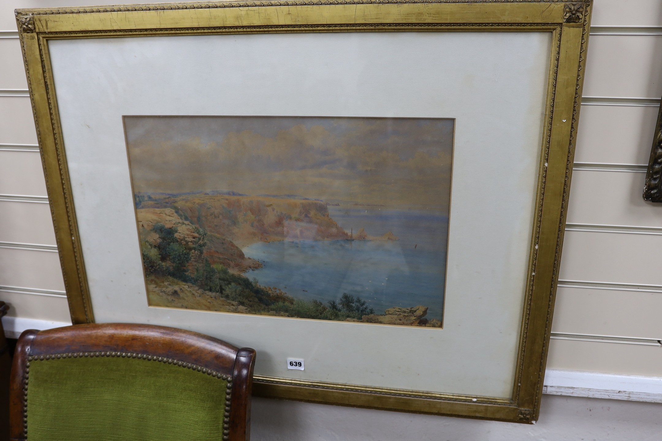 John William Salter (1825-1891), watercolour, 'Ansty's Cove, Near Torquay', artist label verso, 35 x 54cm